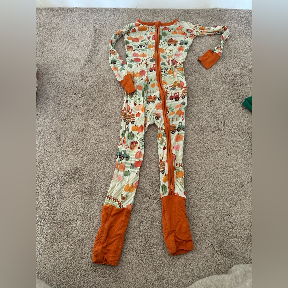 Little Sleepies fall/harvest season Print Pajamas